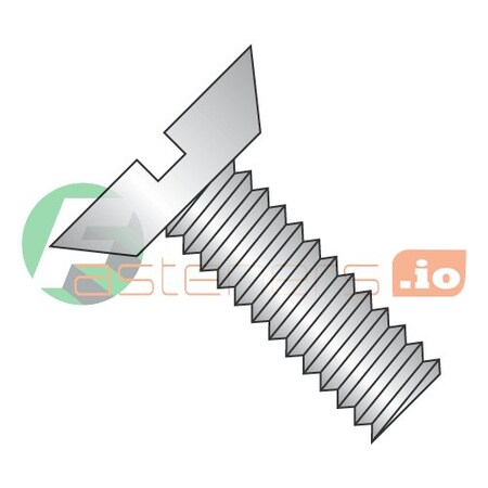 Newport Fasteners #4-40 x 1/8 in Slotted Flat Machine Screw, Plain 18-8 Stainless Steel, 5000 PK 131861